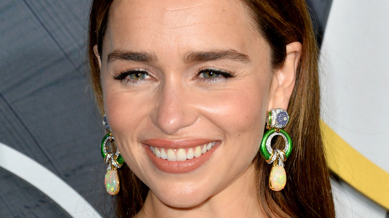 Emilia Clarke smiles