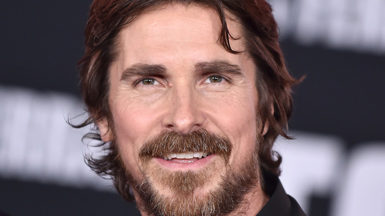 Christian Bale smiling