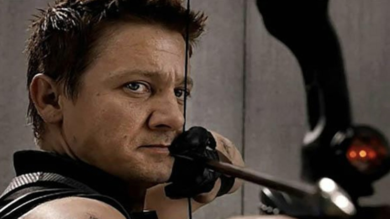 Hawkeye preps an arrow