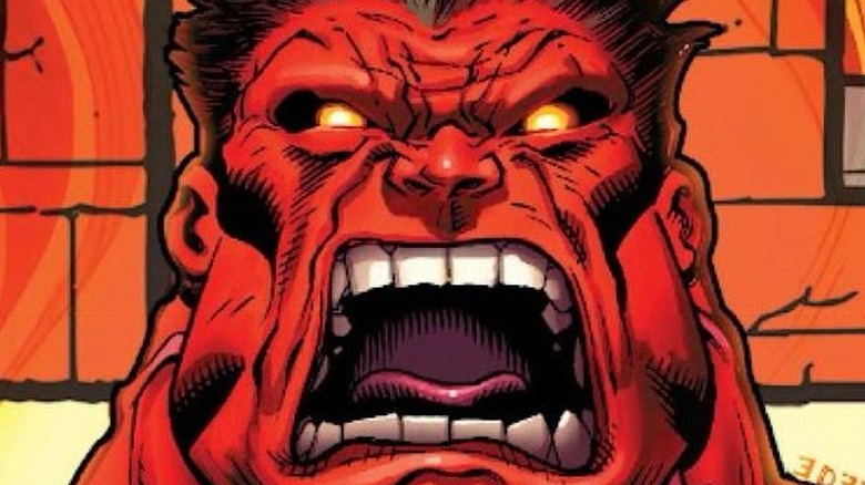 Red Hulk yelling