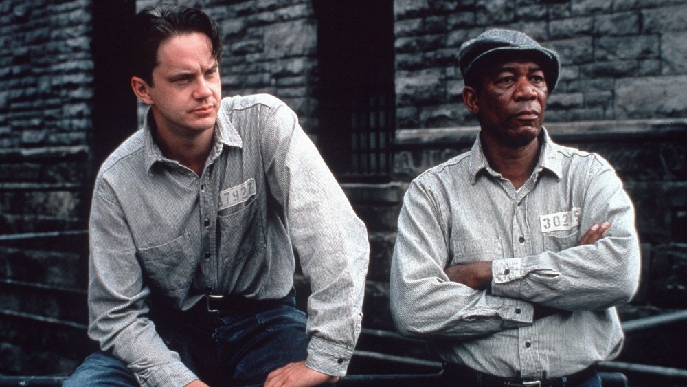 Tim Robbins and Morgan Freeman in The Shawshank Redemption