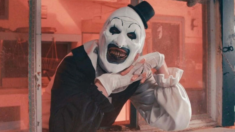 Art the Clown smiles