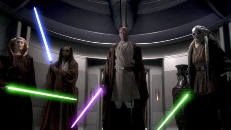 Jedis executing a row of innocent citizens of the