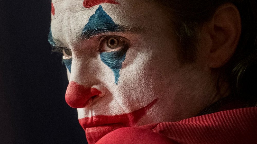 Joaquin Phoenix as Arthur Fleck in Joker intense stare