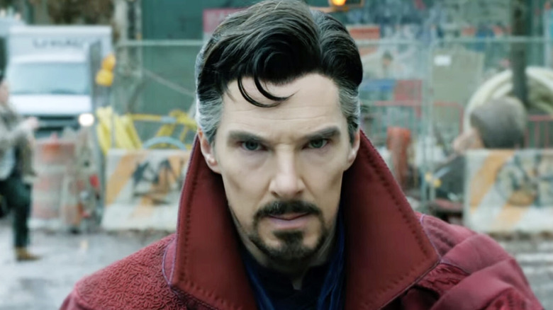 Doctor Strange standing outside with a determined look on his face