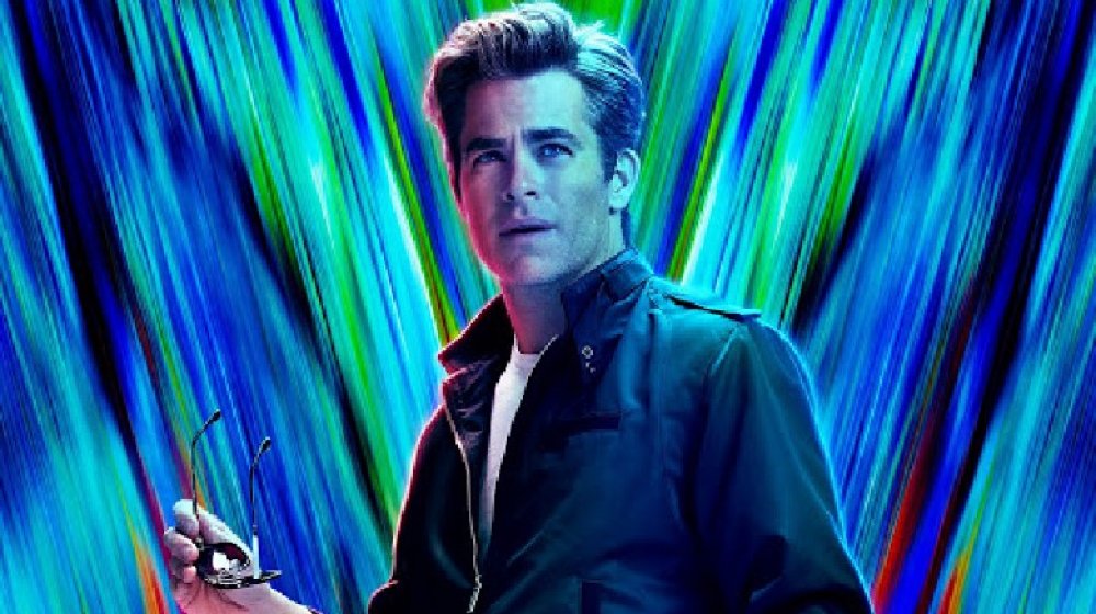Chris Pine as Steve Trevor in promotional art for Wonder Woman 1984
