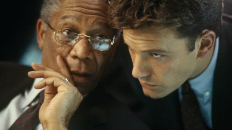 Greer whispers into Jack's ear in "The Sum of All Fears"