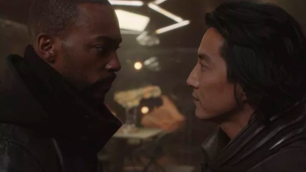 Will Yun Lee and Anthony Mackie in Altered Carbon