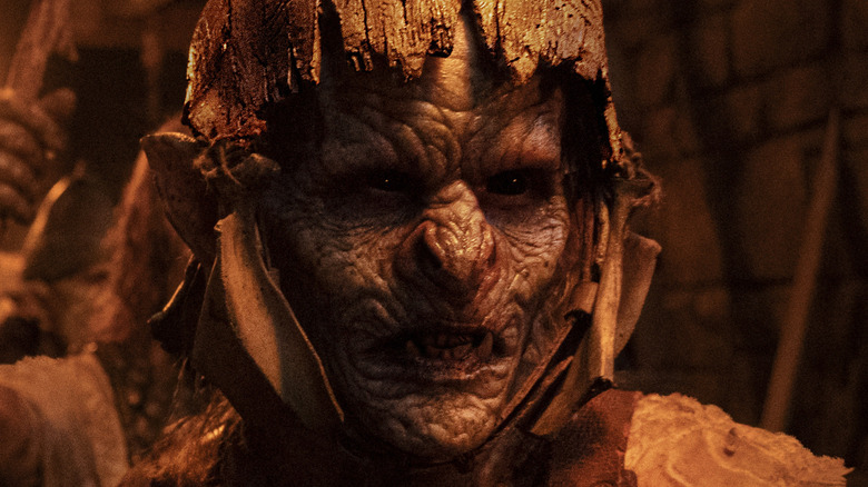 Orc scowling in The Rings of Power