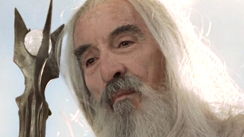 Christopher Lee as Saruman