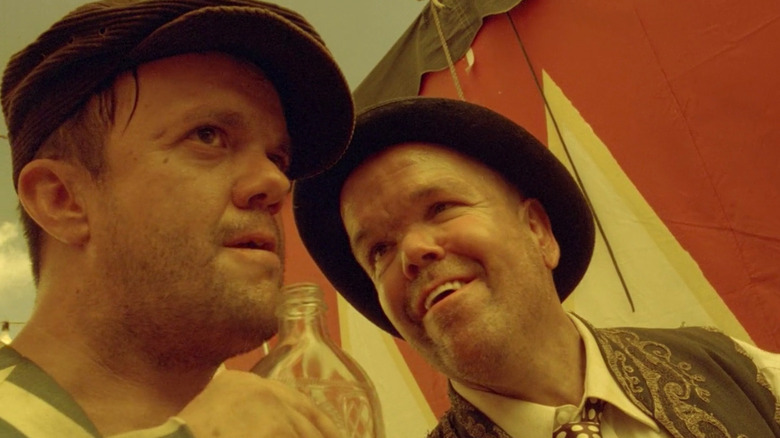 Two of the evil dwarves in "Freak Show"