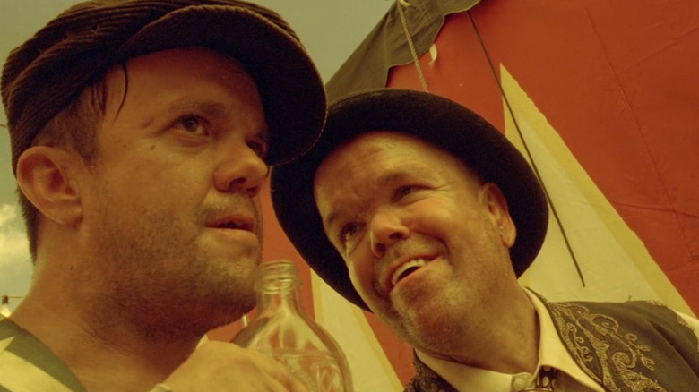 Two of the evil dwarves in "Freak Show"