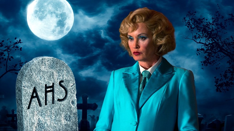 Jessica Lange in cemetery