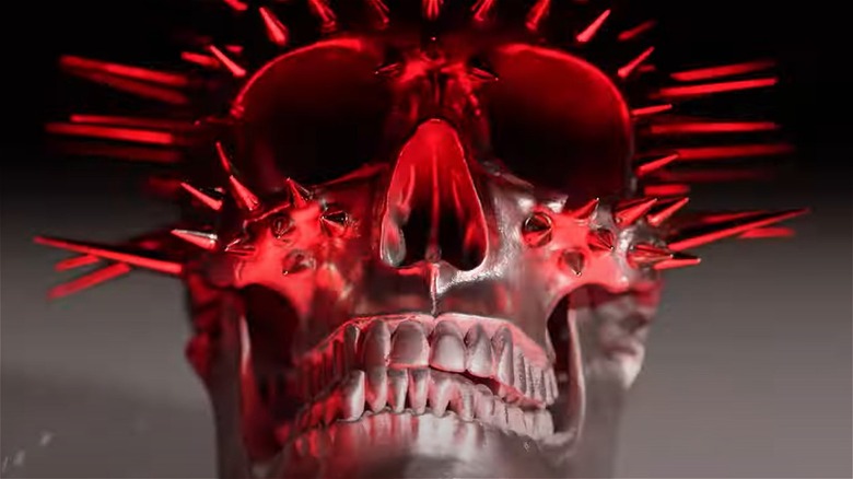 Spiked skull from AHS: NYC