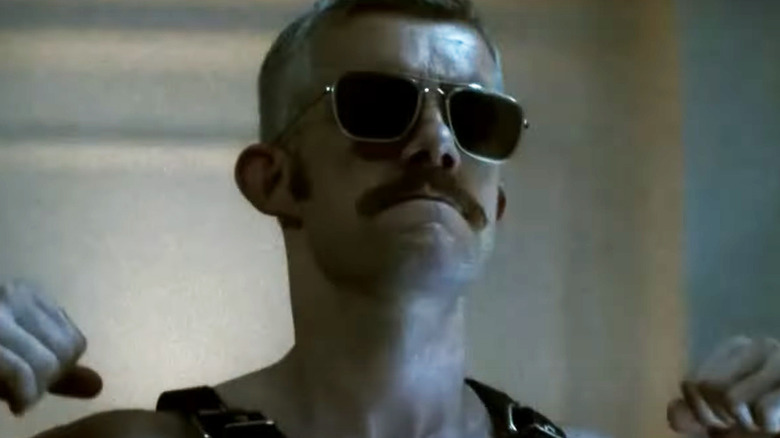 AHS: NYC Mustache Sunglasses Man