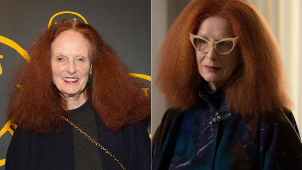 Left: Grace Coddignton | Right: Frances Conroy as "Myrtle Snow" in FX's American Horror Story: Coven