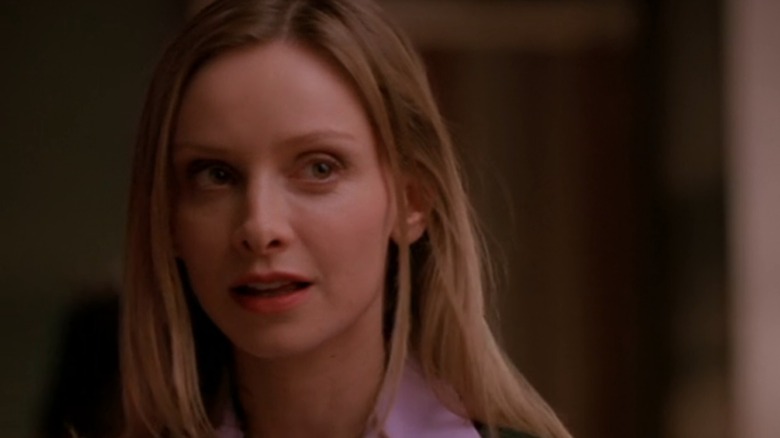 Ally McBeal looking longingly