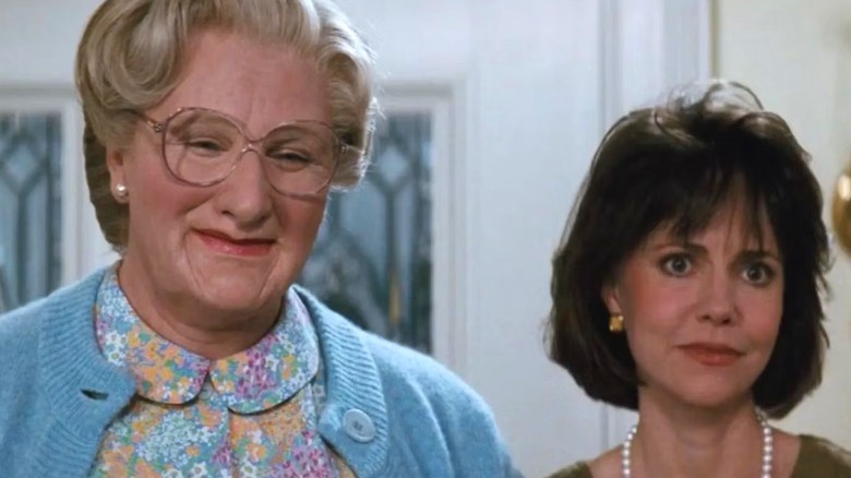 Mrs. Doubtfire next to Miranda