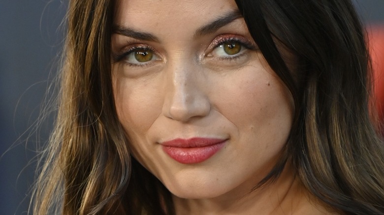 Ana de Armas raising an eyebrow