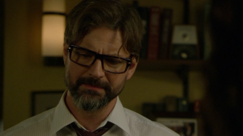Gale Harold looks down in Criminal Minds