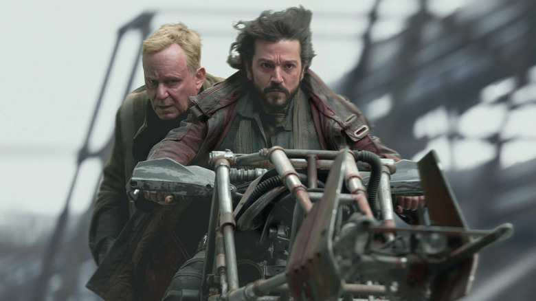 Andor and Luthen on bike