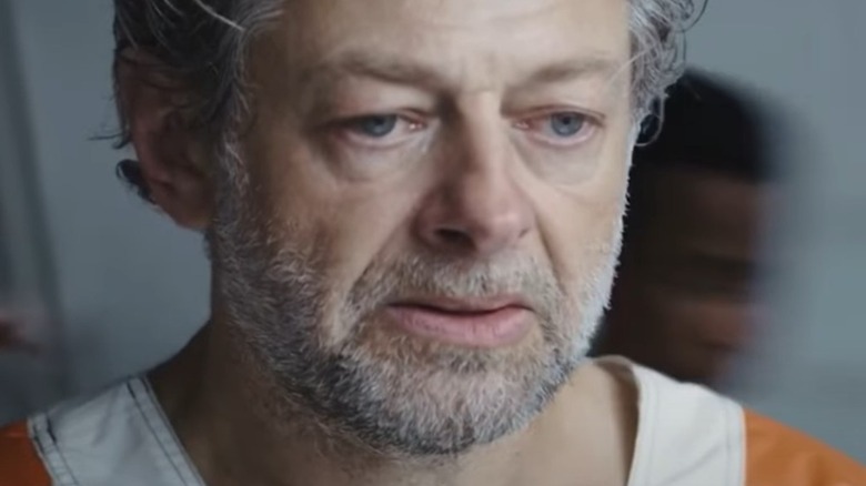 Andy Serkis looking worried