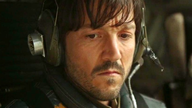 Cassian Andor scowling