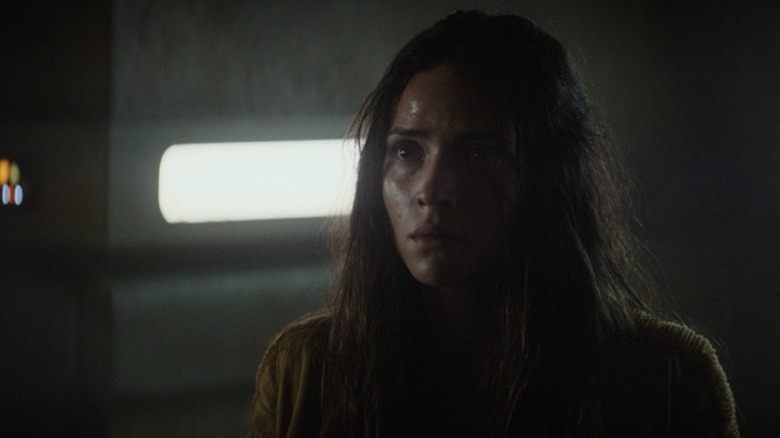 Bix Caleen moments before her torture begins