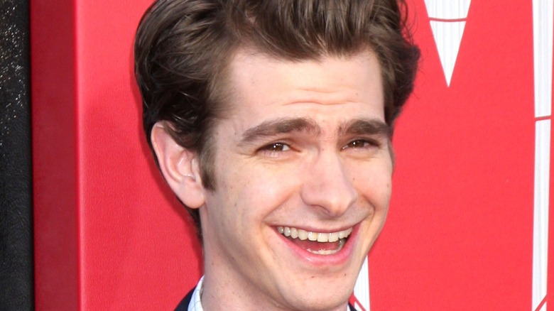 Andrew Garfield laughing