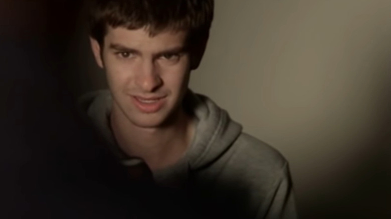 Andrew Garfield talking