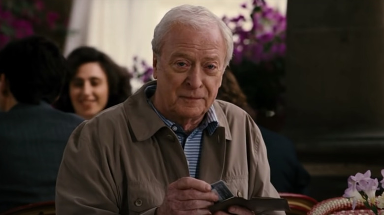 Michael Caine as Alfred in The Dark Knight Rises