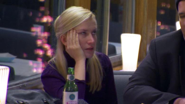 Angela and Kevin looking bored on the Booze Cruise