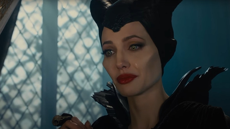 Maleficent weeps for Aurora