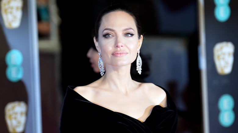 Angelina Jolie looking to side