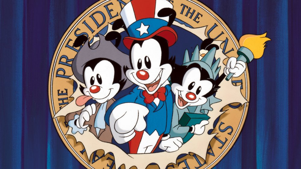 Dot, Wakko, and Yakko of the Animaniacs