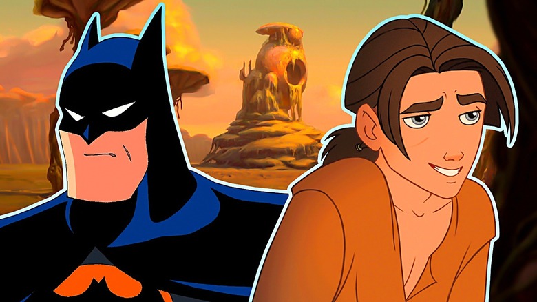 Batman and Jim Hawkins on Treasure Planet