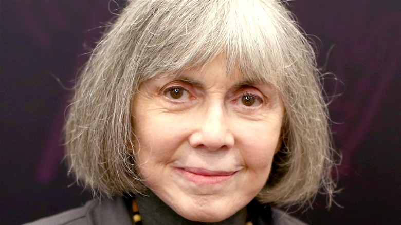 Anne Rice grey bob