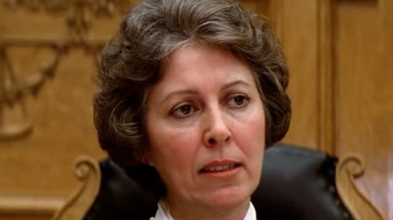 Lois De Banzie wearing judge's robes in Sudden Impact
