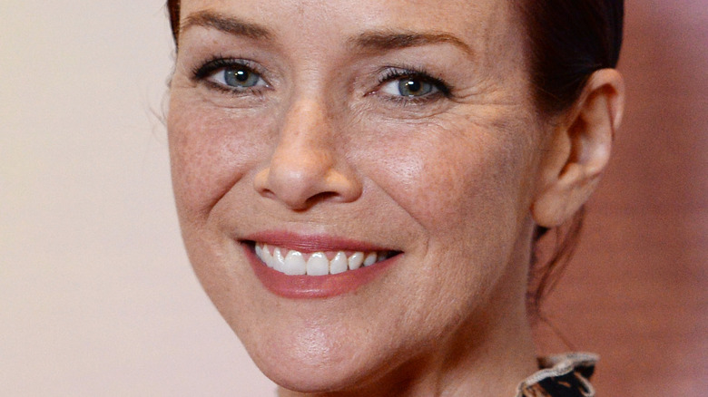 Annie Wersching at event smiling