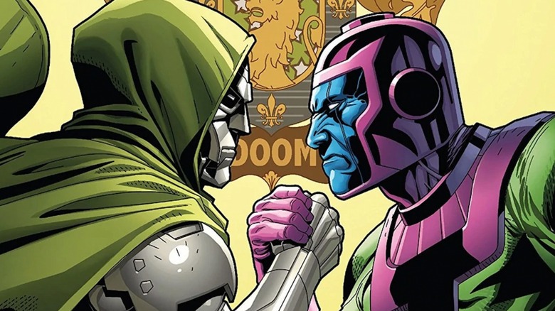 Doctor Doom facing off with Kang