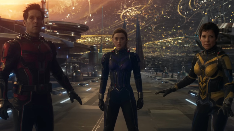 Scott Lang, Cassie Lang, and Hope van Dyne together