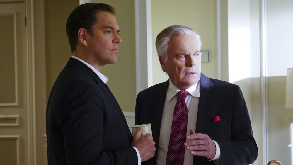 Michael Weatherly as Anthony DiNozzo and Robert Wagner as Anthony DiNozzo Sr. in NCIS