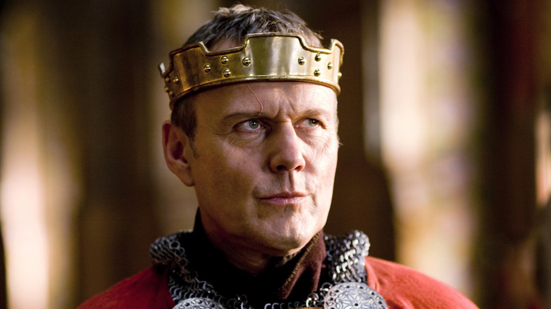 Uther Pendragon stares ahead in 