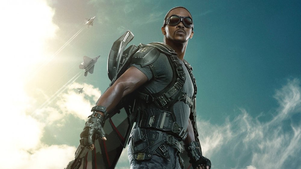 Promo image of Anthony Mackie as the Falcon