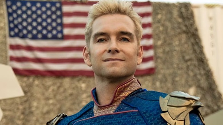 Homelander smiling