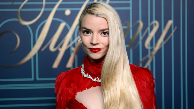 Anya Taylor-Joy smiles at event 