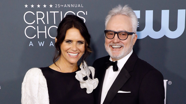 Amy Landecker and Bradley Whitford smiling