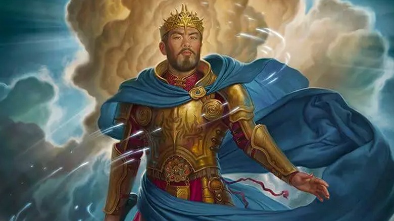 The Herald Jezrien illustration from Oathbringer by Howard Lyon