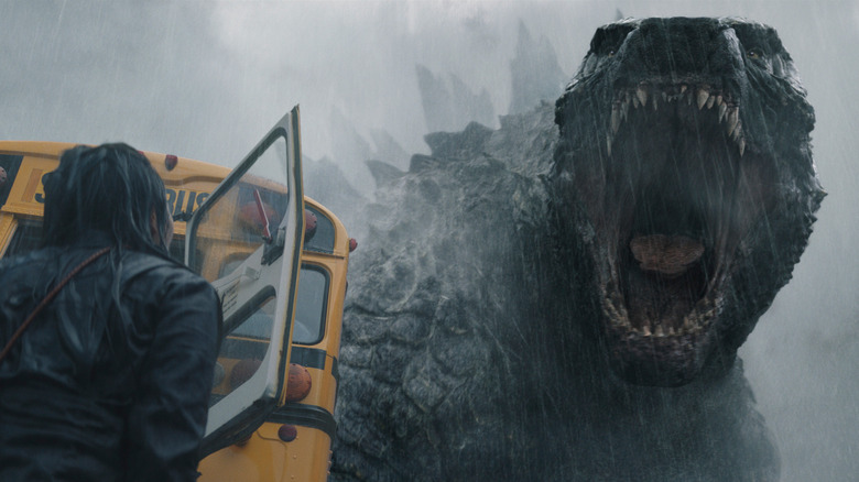 Godzilla roaring