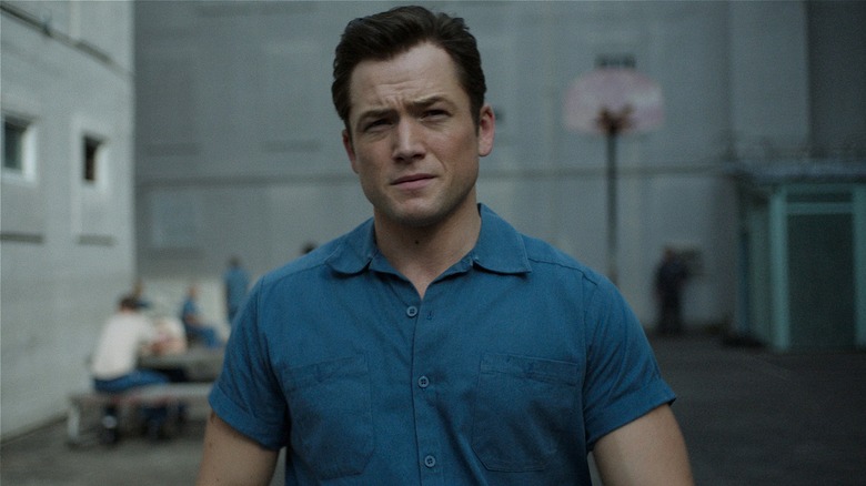 Jimmy Keene walking through prison yard on "Black Bird"